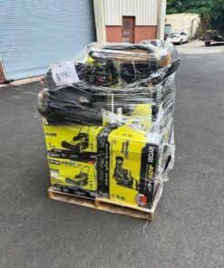 Wholesale pallet of brand new power equipment including generators, drills, saws, and more – ideal for retailers or bulk buyers